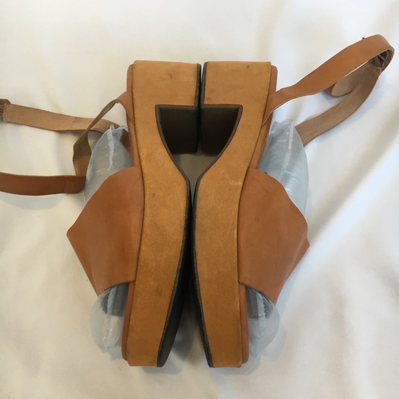 Seychelles Leather Suede Sandals Platform Shoes Size 11 42 Anthropologie Evereve - Picture 12 of 16